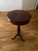 Antieke Mahonie Bijzettafel met Lade, Ophalen