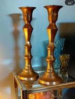 2 reuzengrote koperen Kerkkandelaars, Ophalen of Verzenden, Koper of Brons