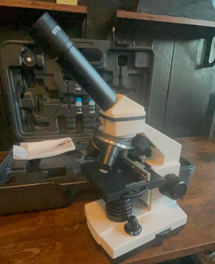 Mooie bresser biolux nv 20x 1280x microscoop, Audio, Tv en Foto, Optische apparatuur | Microscopen, Zo goed als nieuw, Biologische microscoop