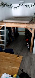 Tweepersoons hoogslaper - Op maat gemaakt, Huis en Inrichting, Slaapkamer | Stapelbedden en Hoogslapers, Ophalen of Verzenden