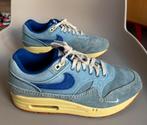 Nike Air Max 1 PRM Dirty Denim, Kleding | Heren, Schoenen, Ophalen of Verzenden, Zo goed als nieuw, Blauw