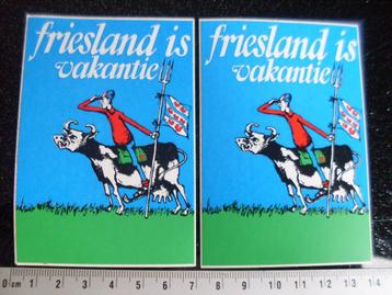 2x sticker friesland is vakantie provincie fryslan 6x beschikbaar voor biedingen