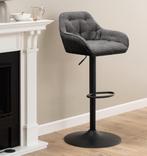 by fonQ Arvid Verstelbare Barkruk Antraciet €179 p stuk, nu, Huis en Inrichting, Barkrukken, Byfonq, 60 tot 90 cm, Nieuw, Ophalen of Verzenden