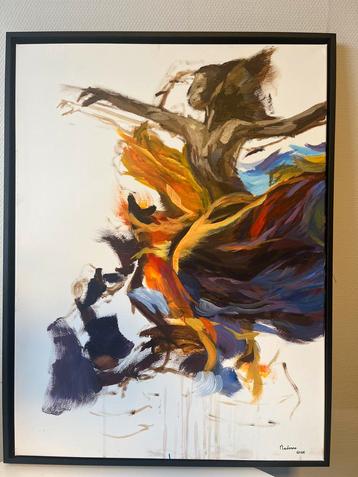 Origineel kleurrijk schilderij. Modern, abstract 80x60cm beschikbaar voor biedingen