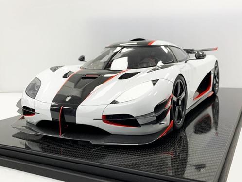 Koenigsegg One:1 Wit Carbon 1:8 van FrontiArt Pre-Order, Hobby en Vrije tijd, Modelauto's | 1:5 tot 1:12, Nieuw, Auto, 1:5 t/m 1:8