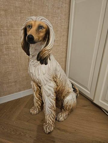 Vintage keramieken afghaanse windhond XL beschikbaar voor biedingen