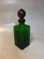 Groene Karaf met Houten Dop, Ophalen of Verzenden