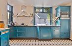 Landelijke gebruikte keuken, Huis en Inrichting, Keuken | Complete keukens, Ophalen, Gebruikt, Blauw, Graniet of Steen