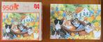 Jumbo puzzel, Francien, Farm Cats, 950 stukjes, Ophalen of Verzenden, 500 t/m 1500 stukjes, Zo goed als nieuw