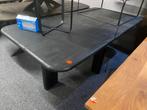 Zwarte Mangohouten Tafel 200x100 afgeronde hoeken, Ophalen, 50 tot 100 cm, Vijf personen of meer, Overige vormen