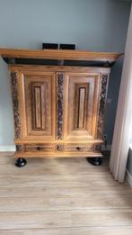 rankenkast eikenhout antieke kussenkast in zeer goede staat, Ophalen, Gebruikt, 150 tot 200 cm, Eikenhout