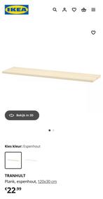 Tranhult ikea plank, Doe-het-zelf en Verbouw, Hout en Planken, Ophalen, Minder dan 25 mm, Zo goed als nieuw, Plank