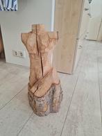 Houtsculptuur, Ophalen, Zo goed als nieuw, Minder dan 100 cm, Rechthoekig