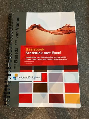 Basisboek Statistiek met Excel (2e druk) beschikbaar voor biedingen