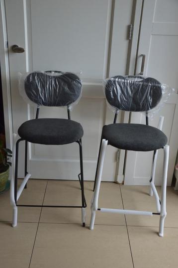 4 nieuwe design eetkamerstoelen/ barkrukken merk DS4U, zwart beschikbaar voor biedingen