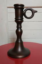 Kandelaar, metaal , antiek stijl, Ophalen of Verzenden