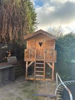 Houten Speelhuisje met Trap, Kinderen en Baby's, Speelgoed | Buiten | Speelhuisjes, Ophalen of Verzenden, Gebruikt, Hout