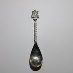 2 lepeltjes, Boer met juk en emmers melk, Antiek en Kunst, Ophalen of Verzenden