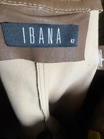Ibana Bruin Leren Stretch Broek, Bruin, Maat 42/44 (L), Ophalen of Verzenden, Zo goed als nieuw