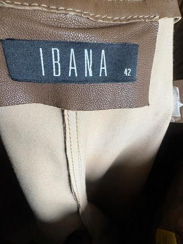 Ibana Bruin Leren Stretch Broek beschikbaar voor biedingen