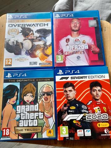PS4 Games - Overwatch, FIFA, GTA, F1 beschikbaar voor biedingen