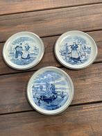 3 Boch Delft Bordjes - 17cm, Ophalen of Verzenden