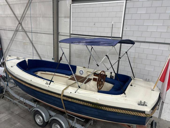 Interboat 21 6.40 meter sloep Vetus 13PK inboard Diesel, Watersport en Boten, Sloepen, Gebruikt, 10 tot 30 pk, 6 meter of meer