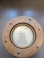 Oude bronzen patrijspoort – 23 cm – maritiem / scheepsraam, Watersport en Boten, Bootonderdelen, Ophalen of Verzenden, Gebruikt
