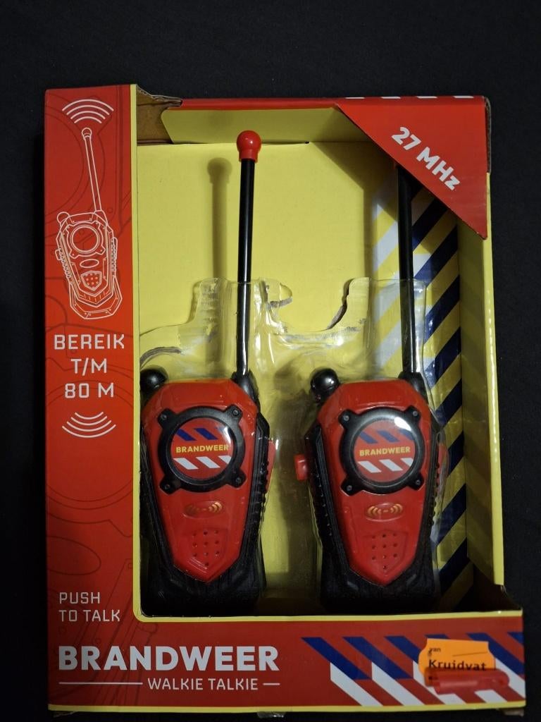 2 kinder walkie talkies - Brandweer, Ophalen of Verzenden, Zo goed als nieuw