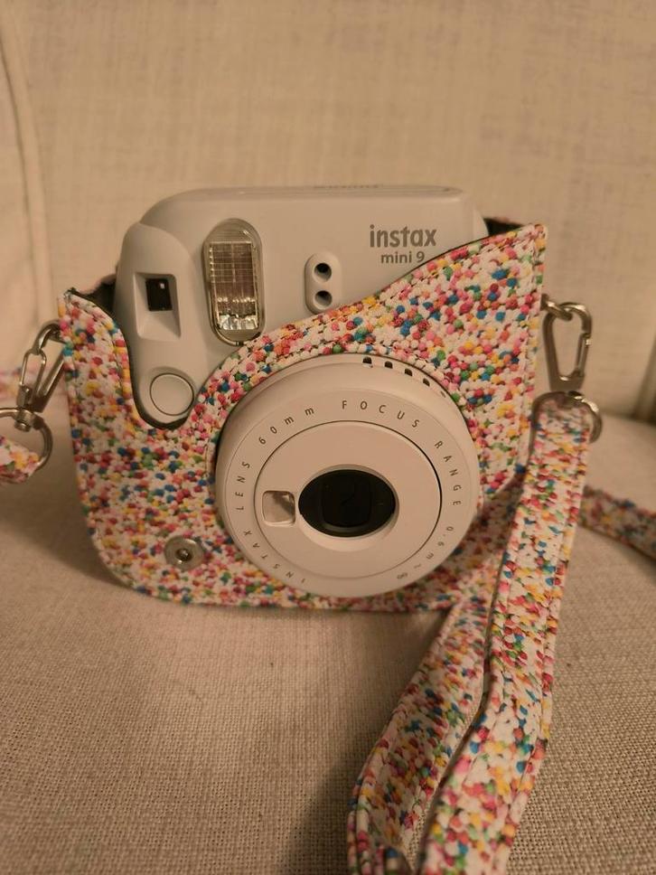 Instax Mini 9 + Beschermhoes, Audio, Tv en Foto, Fotocamera's Digitaal, Zo goed als nieuw, Compact, Fuji, Geen optische zoom, Ophalen of Verzenden