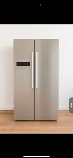 Grijze Amerikaanse Koelkast - Zo op te halen!, Witgoed en Apparatuur, Koelkasten en IJskasten, Ophalen, Gebruikt, 200 liter of meer