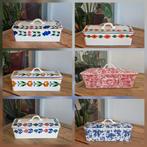 Cakedoos Beatrix Boerenbont Tea Drinker Societe Ceramique, Verzenden