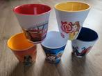 Set van 5 bekers Disney, Verzamelen, Ophalen of Verzenden, Mickey Mouse, Zo goed als nieuw, Servies