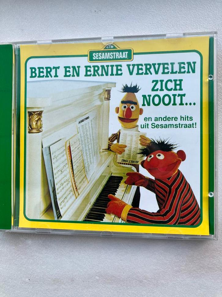 Cd Sesamstraat - Bert en  Ernie vervelen zich nooit., Cd's en Dvd's, Cd's | Kinderen en Jeugd, Zo goed als nieuw, Muziek, 3 tot 5 jaar