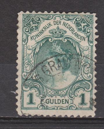 Nederland 77 gebruikt Wilhelmina 1899 ; Nederland 10% CW beschikbaar voor biedingen