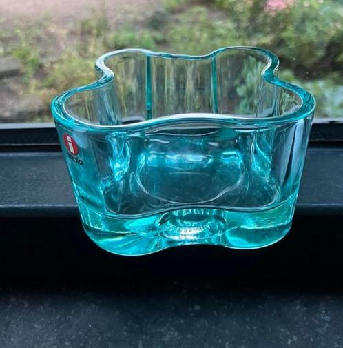 Iittala Alvar Aalto waxinelichtje watergroen, Huis en Inrichting, Woonaccessoires | Kandelaars en Kaarsen, Ophalen of Verzenden