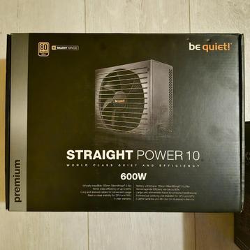 Be Quiet pc voeding, psu 600W 80+gold Straight Power 10 beschikbaar voor biedingen