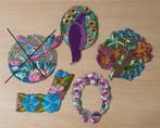 4 Turmac Applicaties Bloemen, Vogel - lot 4 - vintage, Nieuw, Ophalen of Verzenden, Turmac, Overige applicaties