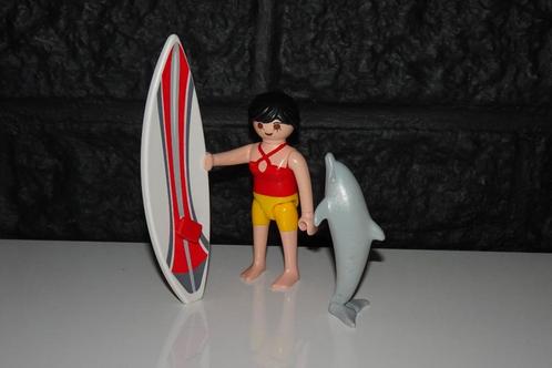 08 - Sport surfer met dolfijn 5372, Kinderen en Baby's, Speelgoed | Playmobil, Gebruikt, Ophalen of Verzenden