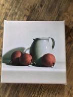 Landelijk canvasschilderijtje, kan met fruit, brocante, Antiek en Kunst, Curiosa en Brocante, Ophalen of Verzenden