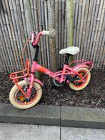 Loekie prinses 12 inch roze kinderfiets met zijwieltjes, Fietsen en Brommers, Minder dan 16 inch, Gebruikt, Zijwieltjes, Loekie