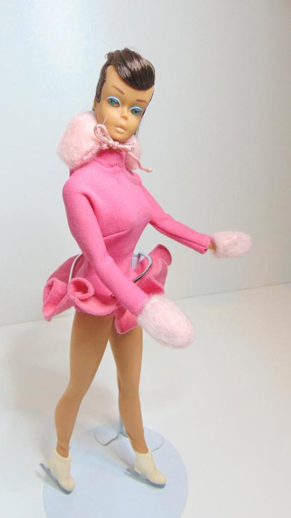 vintage donker harige Ponytail swirl Barbie pop, Verzamelen, Poppen, Gebruikt, Pop, Ophalen of Verzenden