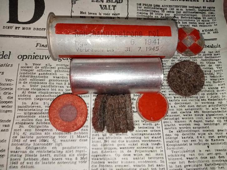 WWII Rauchspurpatrone ROT - Complete Set!, Verzamelen, Militaria | Tweede Wereldoorlog, Landmacht, Ophalen of Verzenden