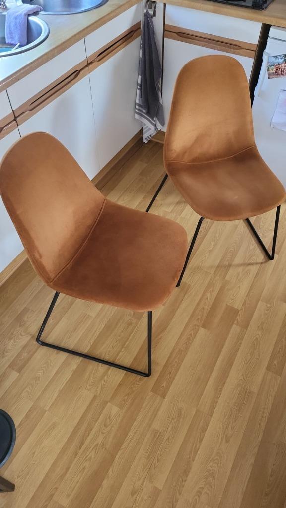 eetkamerstoelen, Huis en Inrichting, Stoelen, Gebruikt, Twee, Overige kleuren, Ophalen