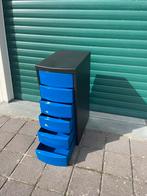 Nieuwe ladekast – strak design – 6 laden (blauw/zwart), Huis en Inrichting, Kasten | Ladekasten, Ophalen, 50 tot 100 cm, Zo goed als nieuw
