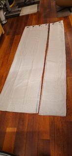 Linnen gordijnen Lifa Living beige, verduisterend 2x 146x252, Huis en Inrichting, Stoffering | Gordijnen en Lamellen, 100 tot 150 cm