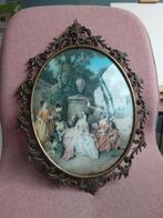Barok lijst met victoriaans tafereel, Antiek en Kunst, Curiosa en Brocante, Ophalen of Verzenden