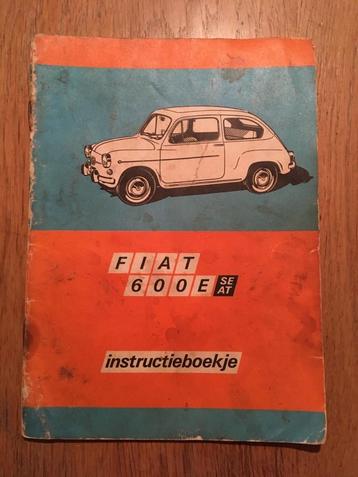 Instructieboekje Fiat 600E seat beschikbaar voor biedingen