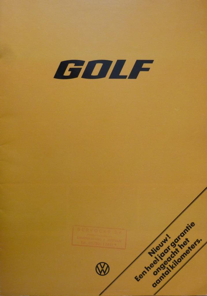Folder VOLKSWAGEN GOLF 08/ 1975, Boeken, Auto's | Folders en Tijdschriften, Nieuw, Volkswagen, Ophalen of Verzenden