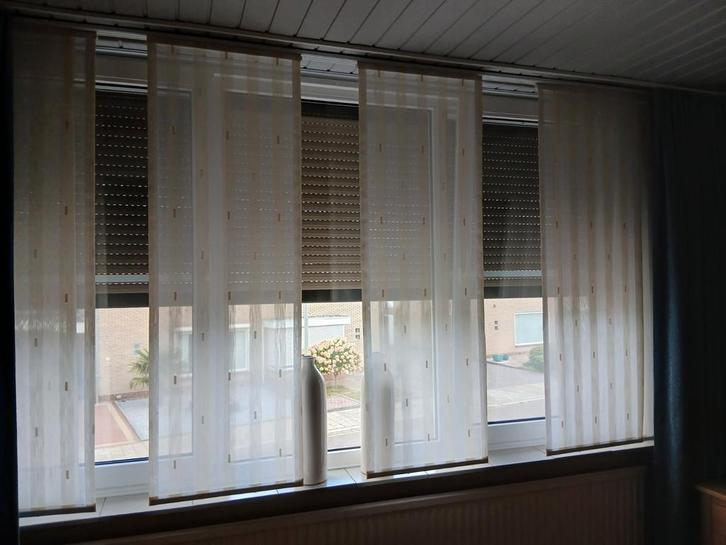 Mooie paneelgordijnen, Huis en Inrichting, Stoffering | Gordijnen en Lamellen, Zo goed als nieuw, 150 tot 200 cm, 200 cm of meer